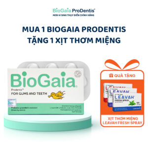 Men vi sinh BioGaia ProDentis - Nhập khẩu chính hãng Thụy Điển - Vị Táo